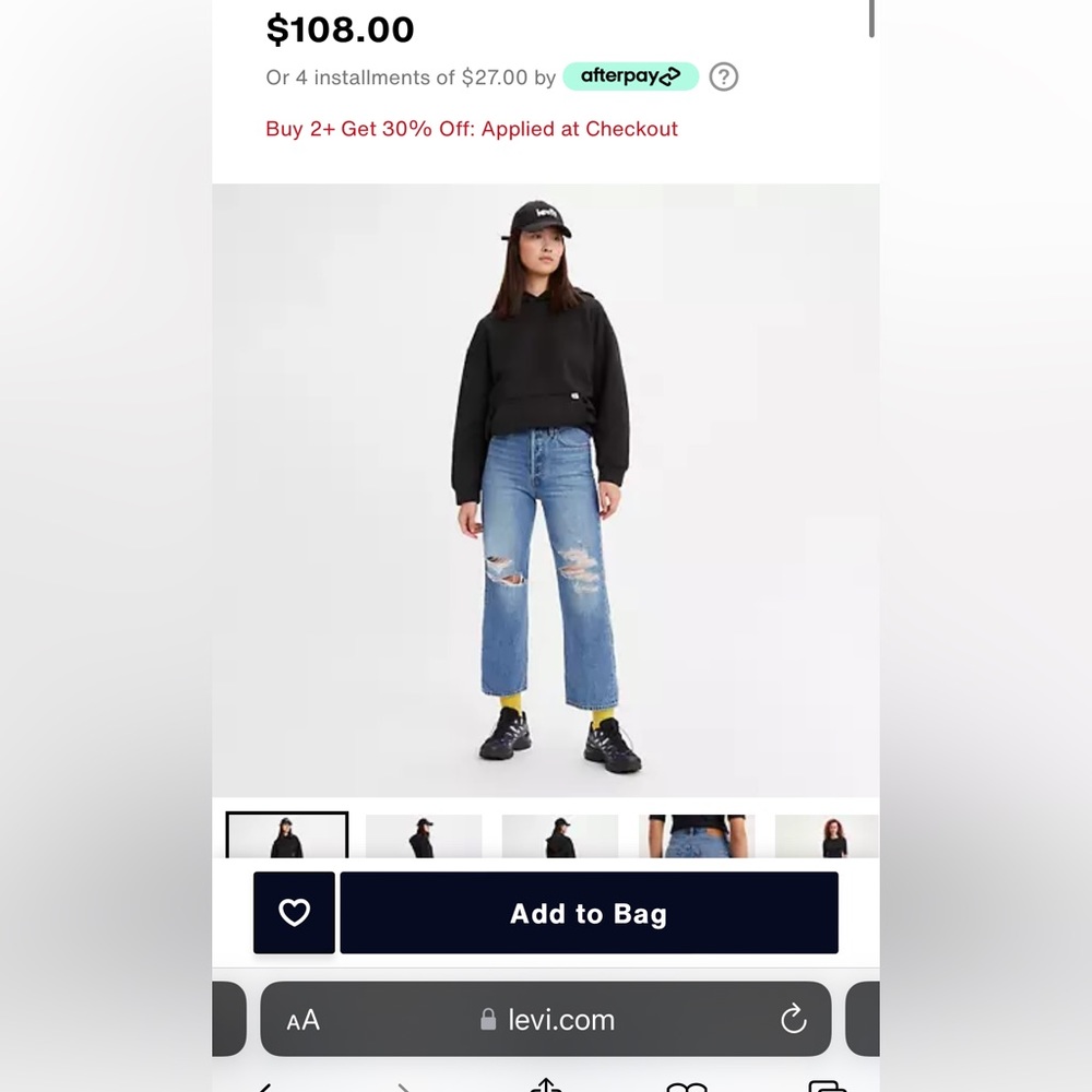 Straight leg jeans